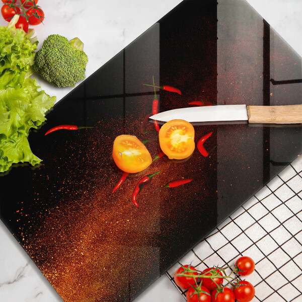 Protège plaque de cuisson Piments forts