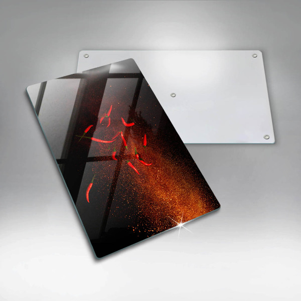 Protège plaque de cuisson Piments forts