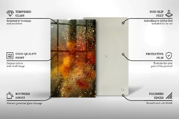 Protège plaque de cuisson Épices colorées