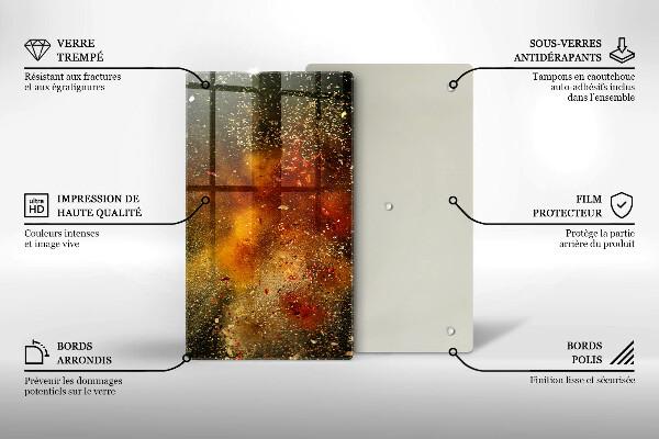 Protège plaque de cuisson Épices colorées