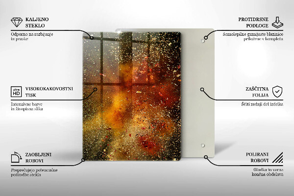 Protège plaque de cuisson Épices colorées