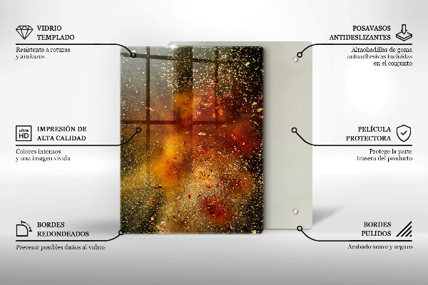 Protège plaque de cuisson Épices colorées