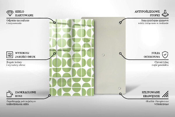 Protège plaque de cuisson Modèle de formes bohèmes