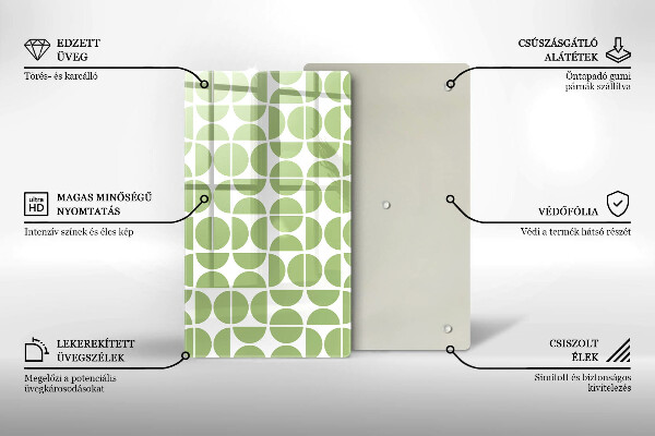 Protège plaque de cuisson Modèle de formes bohèmes