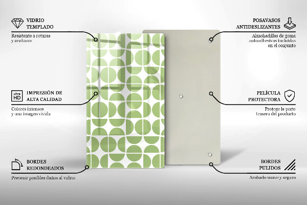 Protège plaque de cuisson Modèle de formes bohèmes