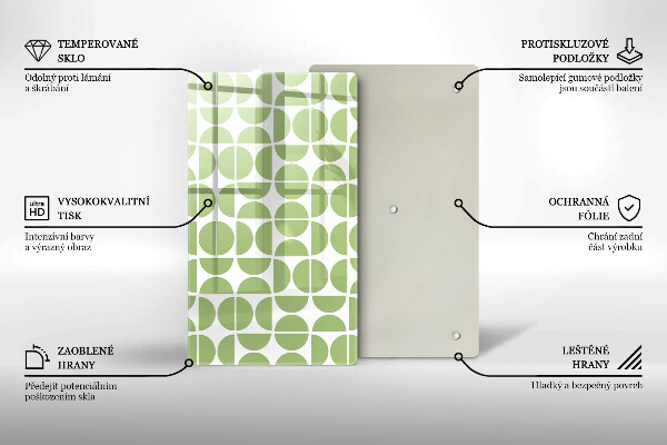 Protège plaque de cuisson Modèle de formes bohèmes