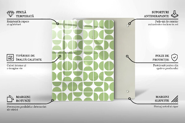 Protège plaque de cuisson Modèle de formes bohèmes