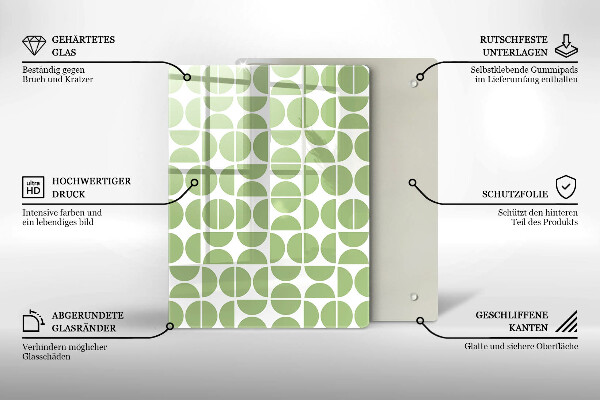 Protège plaque de cuisson Modèle de formes bohèmes