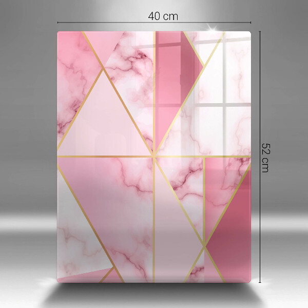 Protège plaque de cuisson Marbre géométrique