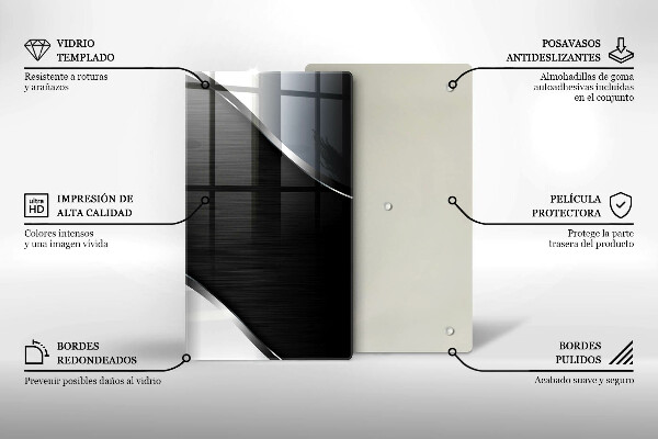 Protège plaque de cuisson Abstraction du métal