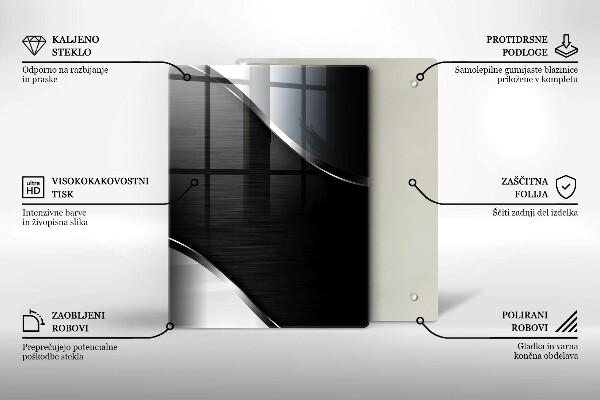 Protège plaque de cuisson Abstraction du métal