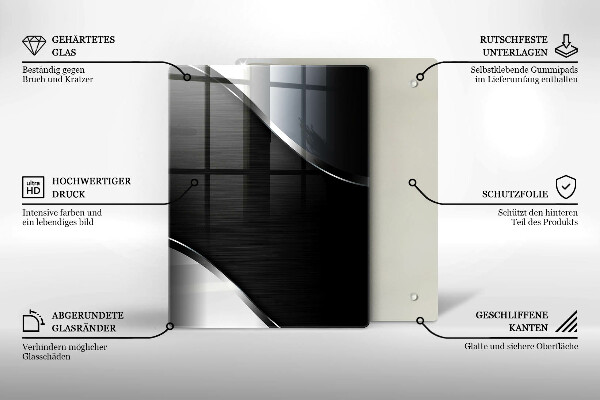 Protège plaque de cuisson Abstraction du métal