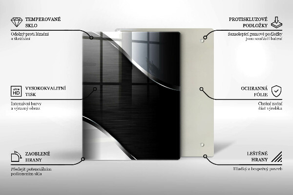 Protège plaque de cuisson Abstraction du métal