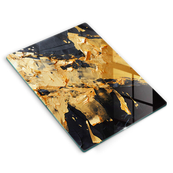 Protège plaque de cuisson Texture de peinture élégante