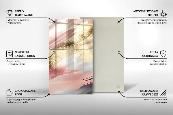 Protège plaque de cuisson Taches pastel