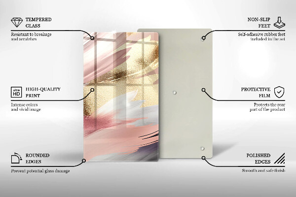 Protège plaque de cuisson Taches pastel