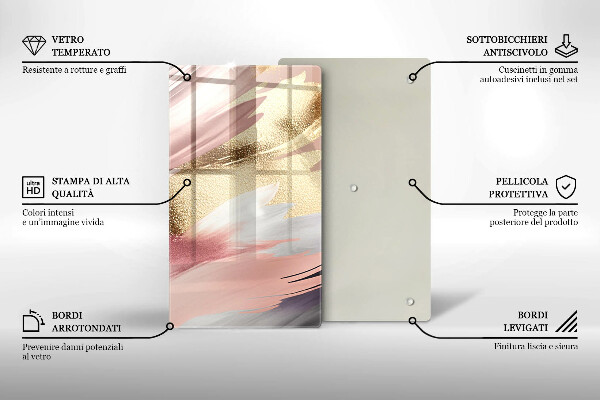 Protège plaque de cuisson Taches pastel