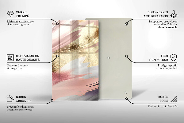 Protège plaque de cuisson Taches pastel