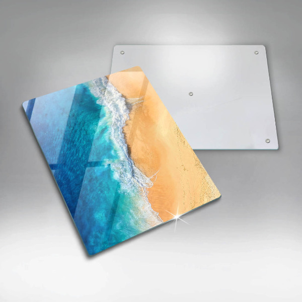 Protège plaque de cuisson Plage et mer