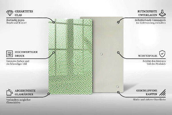 Protège plaque de cuisson Lignes abstraites