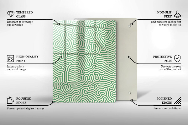 Protège plaque de cuisson Lignes abstraites