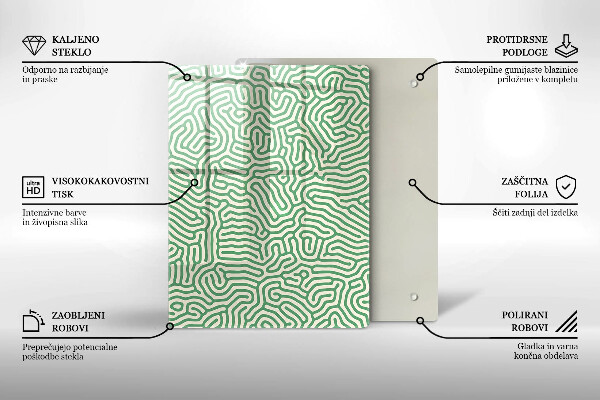 Protège plaque de cuisson Lignes abstraites