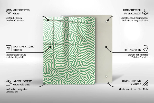 Protège plaque de cuisson Lignes abstraites