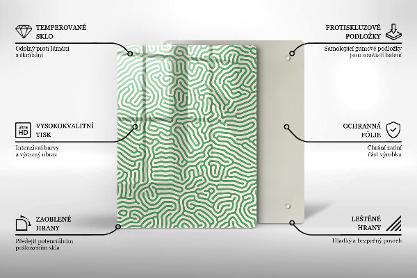 Protège plaque de cuisson Lignes abstraites