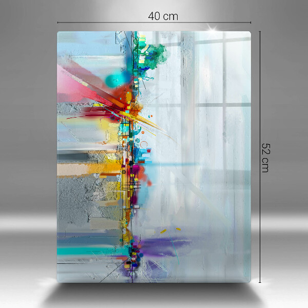 Protège plaque de cuisson Abstraction peinte