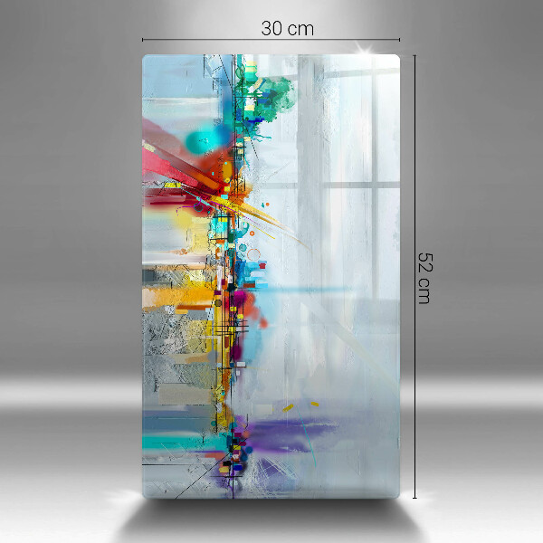 Protège plaque de cuisson Abstraction peinte