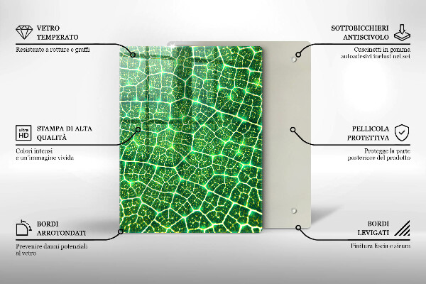 Protège plaque de cuisson Structure des feuilles