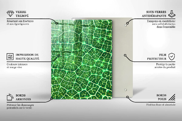 Protège plaque de cuisson Structure des feuilles