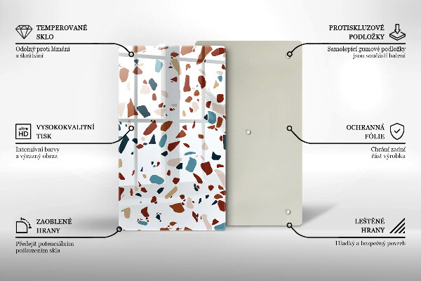 Protège plaque de cuisson Pierre décorative