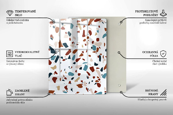 Protège plaque de cuisson Pierre décorative