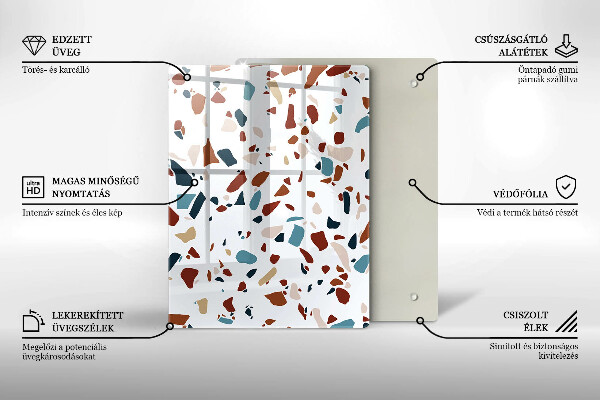 Protège plaque de cuisson Pierre décorative