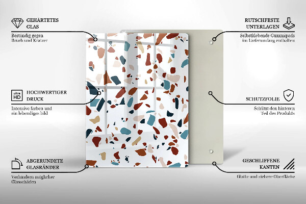 Protège plaque de cuisson Pierre décorative