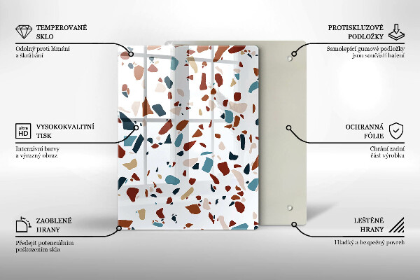 Protège plaque de cuisson Pierre décorative