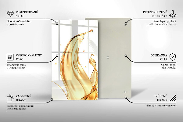 Protège plaque de cuisson huile d'olive