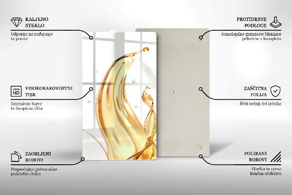 Protège plaque de cuisson huile d'olive