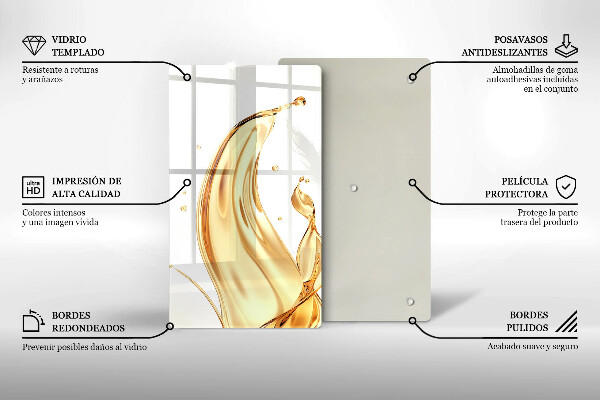 Protège plaque de cuisson huile d'olive