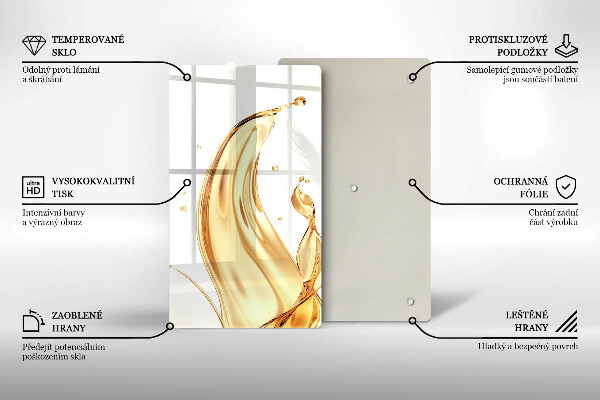 Protège plaque de cuisson huile d'olive