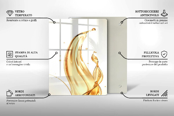 Protège plaque de cuisson huile d'olive