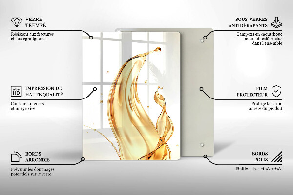 Protège plaque de cuisson huile d'olive