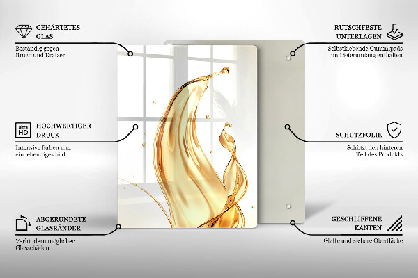 Protège plaque de cuisson huile d'olive