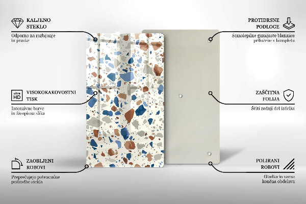 Protège plaque de cuisson Grès décoratif