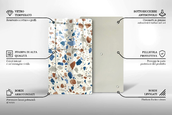 Protège plaque de cuisson Grès décoratif