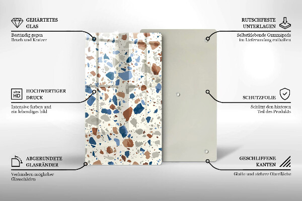 Protège plaque de cuisson Grès décoratif