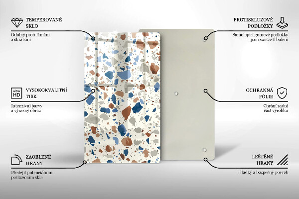 Protège plaque de cuisson Grès décoratif