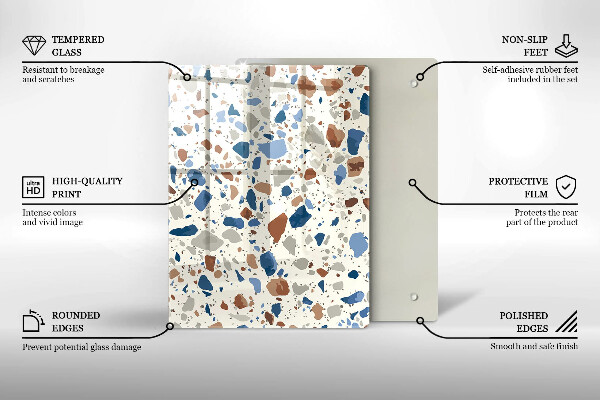 Protège plaque de cuisson Grès décoratif