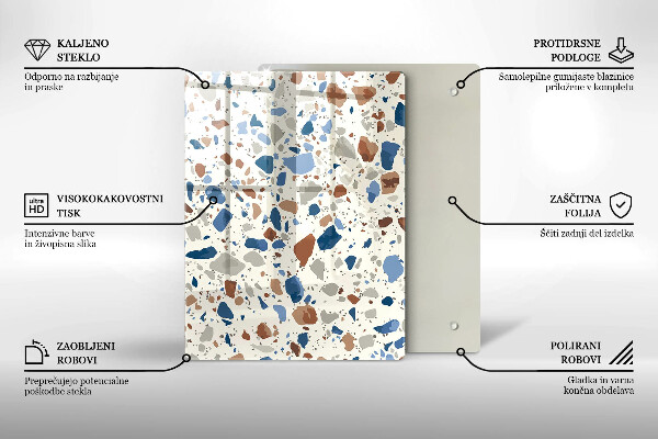 Protège plaque de cuisson Grès décoratif